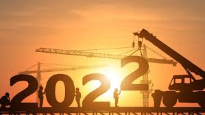 2022 letters on construction site image
