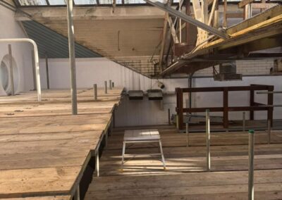 soft strip demolition at Kirkham Baths